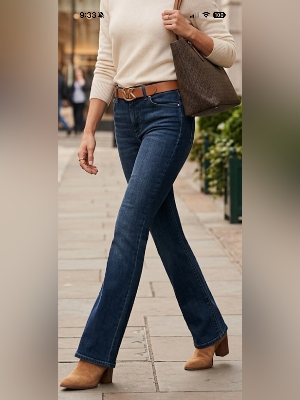 Michael Kors Women's Size 6 Dark Wash Bootcut Jeans Size 6
